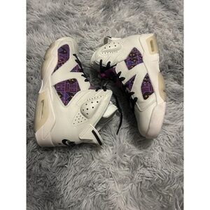 Nike Air Jordan 6 Retro Quai 54 White Purple Size 12